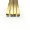 Mirror finished champagne gold 10*10mm T shape stainless steel trims