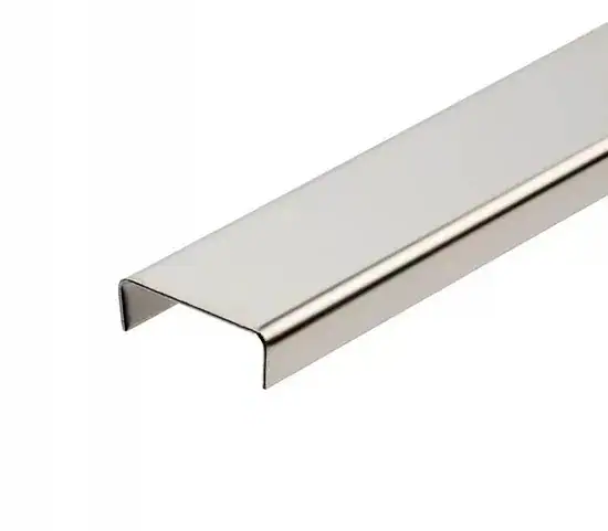 10x25x10 U style Stainless Strips in Brushed Champagne Gold