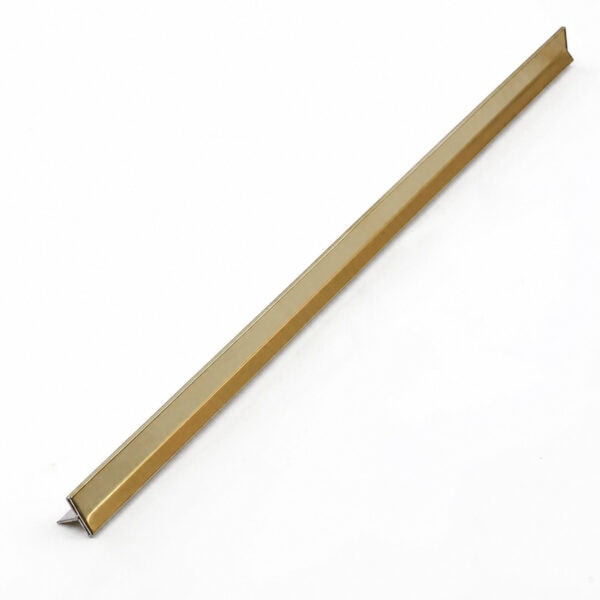 Mirror finished champagne gold 10*10mm T shape stainless steel trims