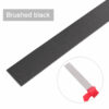 Self adheres black Brushed stainless decorative strip