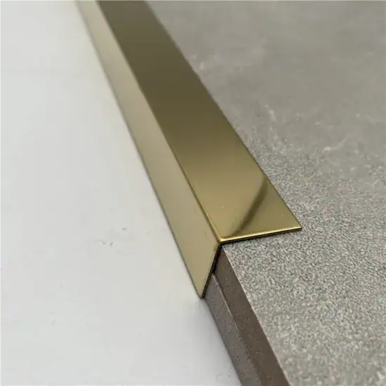 25x25 L profile in mirror Champagne Gold