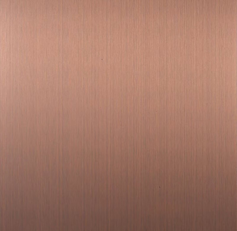 brushed red copper matte