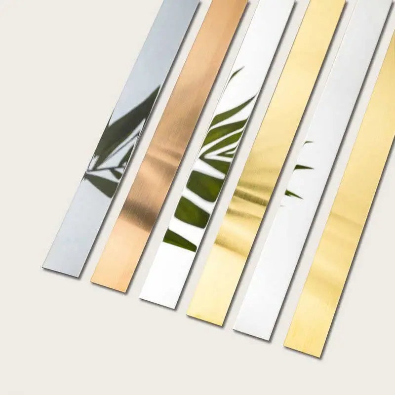 Flat Trim Strips - Various Metal Finishes