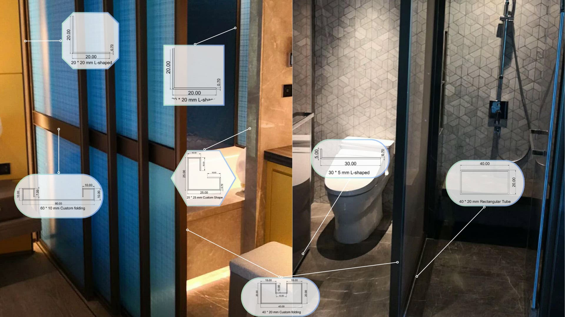 Architectural trim application detail
